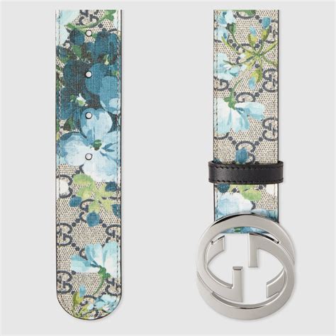 gucci gg blooms belt blue|gucci gg belt women's.